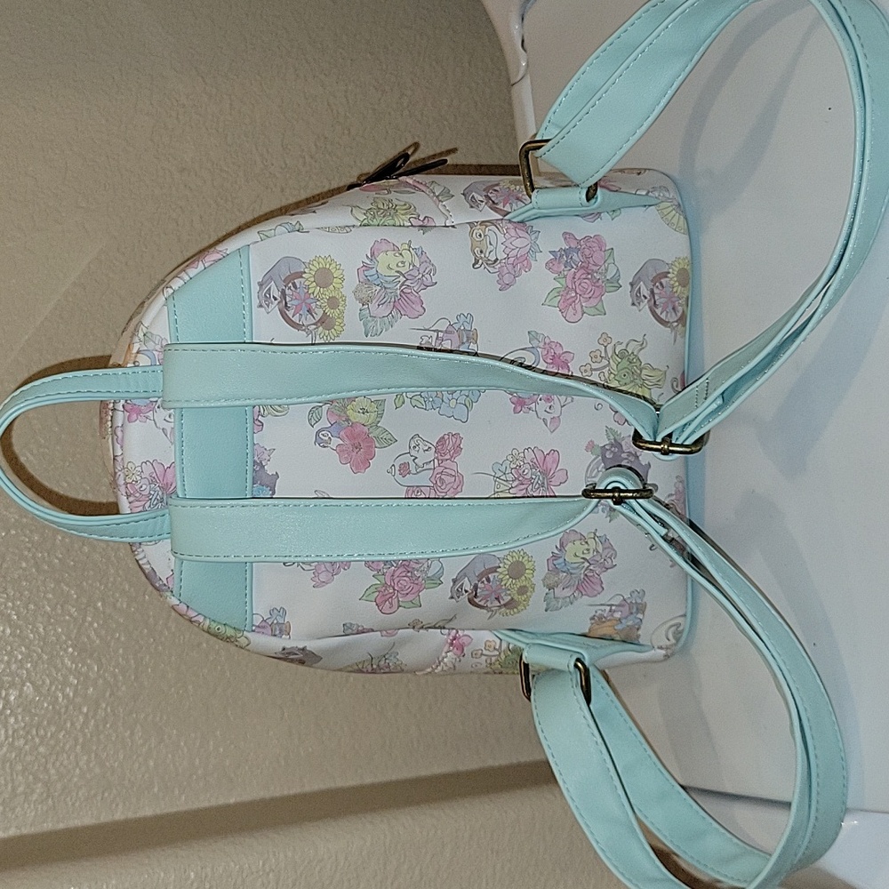 Loungefly Disney Sidekicks Backpack and Wallet - White and Mint - Picture 4 of 11